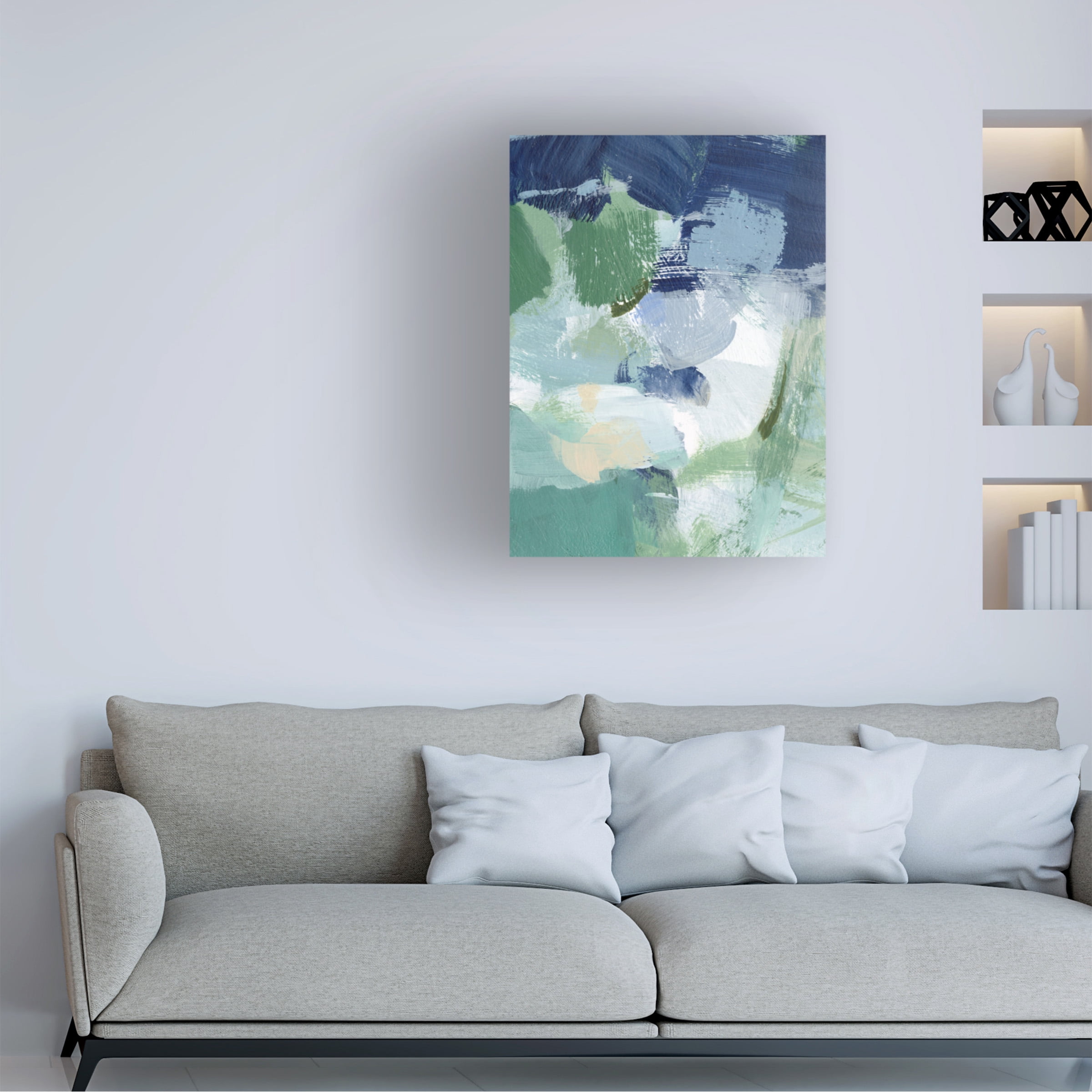 Christina Long 'Northern Lights Abstract I' Canvas Art