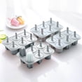 thumbnail image 4 of uhnmki Popsicle Set 6 Cube Ice In One Tray with Sticks Easy Release Popsicle Makers Homemade Ice (Blue), 4 of 5