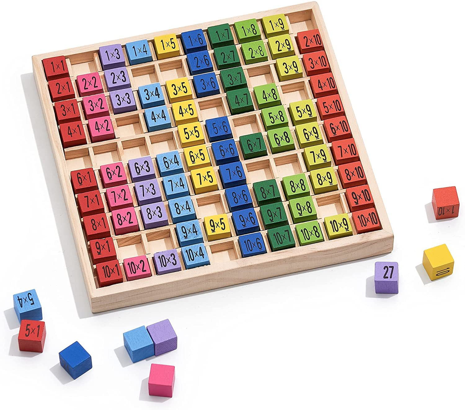 Wooden Tetris Building Block Puzzle Montessori Preschool Learning Kids Toys Gift 