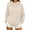 Beige, variant on Plain Hoodies for Women Long Sleeve Drawstring Loose Casual Hooded Sweatshirt with Pockets Pullover Tops Fall Winter Clothes