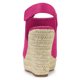 thumbnail image 3 of Sandalias De Cuña Tacón De Plataforma Alpargata Para Mujer Rosa caliente 36, 3 of 6