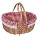 thumbnail image 4 of Cesta de picnic para exteriores con tapa, forro rústico lavable. Cuadros rojos, 4 of 9