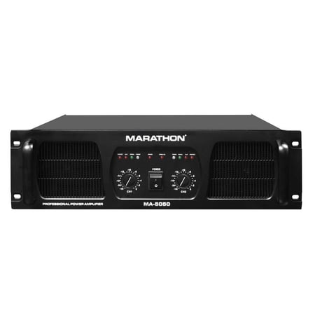 UPC: 0111311003519 | Marathon MA-5050 5000 Watt Pro Series Two Channel Amplifier  Bridgeable