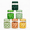 Green, variant on Micebay 6-Pack 16 oz Overnight Oats Containers with Lids and Silicone Sleeves, Glass Mason Jars with Airtight Lid, Dishwasher Safe, Meal Prep Jar