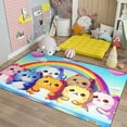 thumbnail image 2 of Cat Rainbow Rug for Girls Bedroom - Colorful Cat Area Rug Cat Rainbow Printed, 2 of 6