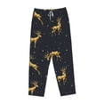 thumbnail image 4 of Bingfone Pajamas For Women,Christmas Deers Pajama Pants With Pockets-Medium, 4 of 9