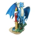 thumbnail image 2 of Fantasy Holiday Spirit Blue Advent Candle Dragon Christmas Tree Hanging Ornament, 2 of 7