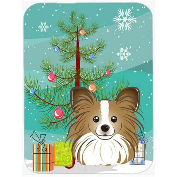 Carolines Treasures Christmas Tree And Papillon Mouse Pad