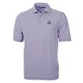 thumbnail image 2 of Men's Cutter & Buck Purple Northwestern Wildcats Big & Tall Team Logo Virtue Eco Pique Stripe Recycled Polo, 2 of 3