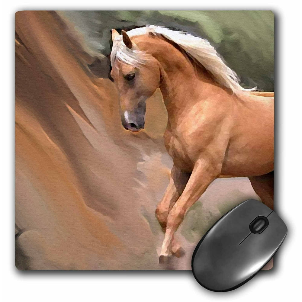 3dRose Palomino horse, Mouse Pad, 8 by 8 inches