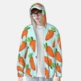 thumbnail image 4 of Balery Cartoon Carrot Men's Women's UPF 50+ Sun Protection Lightweight Hoodie Performance Long Sleeve Shirt for Fishing Running-X-Large, 4 of 9