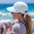 thumbnail image 4 of AirLoni Summer Hats For Women 2 In 1 Women’s Sun Visor Caps Zipper Off Ponytail Friendly Foldable Lightweight One Size 1 pc, 4 of 5