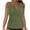 C-Army Green1425, variant on DHFJKG Tankini Tops For Women Cross-Back Swimsuit V Neck Ruched Solid Color Swimwear Top Trendy Beachwear