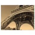 thumbnail image 2 of Iconic Paris Paris Eiffel TowerSide View from Ground - Cityscape Canvas Print, 2 of 3