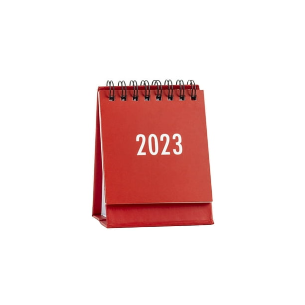 Calendar Desk 2023 Small Standing Desktop Mini Office Monthly Table