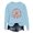 Sky Blue, variant on Halloween Sweatshirt for Women Hoodless Sweatshirt Women Fashion Letter Sweatshirt Long Sleeve Casual Round Neck Sweatshirt Green L