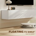 thumbnail image 4 of HOMCOM 55" Floating TV Stand for TVs up to 72 Inch, White, 4 of 10