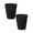 2Pack Black, variant on 2Pcs Polygon Small Can Can Wastebasket Garbage Container Rubbish Can Paper Organizer For Bathrooms Laundry Room Kitchens Kids Rooms Dorms