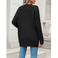 thumbnail image 5 of Zeagoo Women' Cardigans Long Sleeveless Sweater Button Down Open Front Colorblock Clothes, 5 of 5