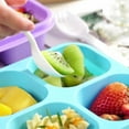 thumbnail image 7 of Bento Lunch Box, 4 Compartment Snack Containers, Divided Snack Box, Meal Prep Lunch Containers For Kids/Toddle/Adults, Food Storage Containers for School, Work and Travel (4 Pcs) 6.69x5.98x2.17", 7 of 7