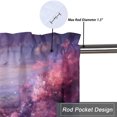 thumbnail image 5 of Eiffel Tower Printed Window Curtains Valances for Kitchen Rustic Floral Vintage Lavender Flowers Romantic Privacy Decorative Rod Pocket Short Window Valance Curtains 54 by 18 in, 1 Panel, 5 of 6