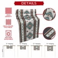 thumbnail image 5 of Turquoise Red Boho Short Table Runner 48 Inches Long,Southwestern Ethnic Aztec Retro Geometric Cotton Linen Table Runners Dresser Scarves,Tabletop Scarf Furniture Cover for Home Dinner Party 13"x48", 5 of 8