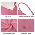 thumbnail image 3 of Toalla de baño para mujer Unique Bargains Albornoz Correa ajustable rosa, 3 of 7