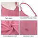 thumbnail image 3 of Toalla de baño para mujer Unique Bargains Albornoz Correa ajustable rosa, 3 of 7