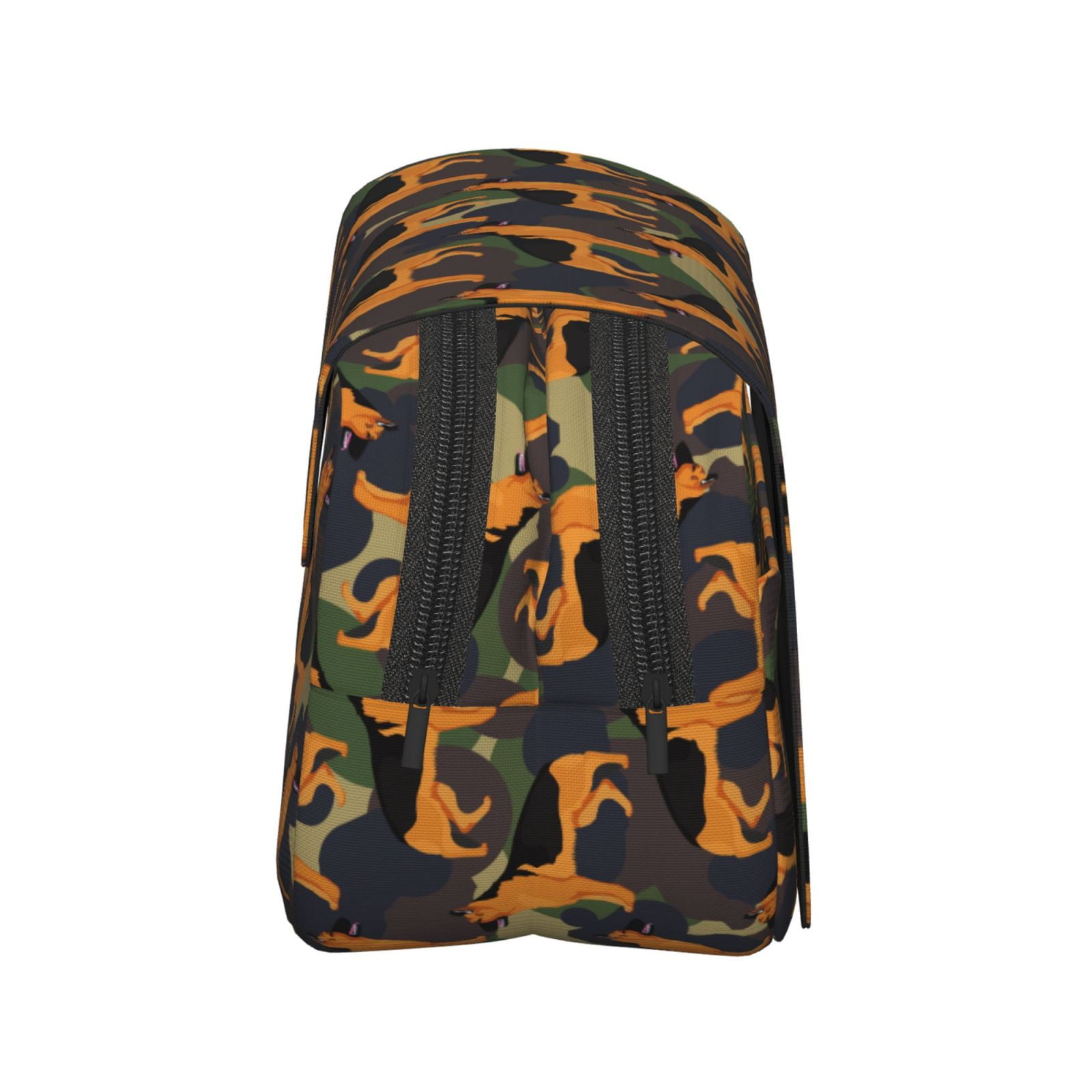 Rateoe German Shepherd Dog Pattern Double Clamshell Pen Case, Storage Organizer with Two Zipper Compartments– Holds Up to 50 Pencils & Pens