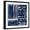 Black Frame, variant on Art.com Indigo Batik III Premium Giclee Print by Wild Apple Portfolio, 16" x 16"