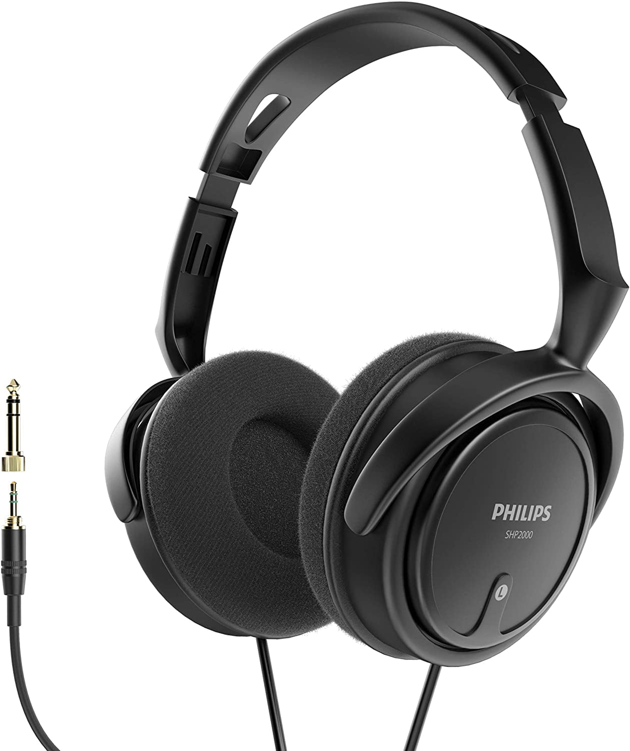 Philips SHP2000 Wired Over Ear Stereo Headphones for Podcasts, Studio