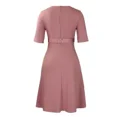 thumbnail image 6 of Vintage Ruffle Cocktail Midi Dress for Women Casual Party A-Line Sheath Dress, 6 of 8