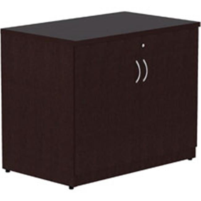 Essentials Espresso Laminate 2-Door Office Storage Cabinet