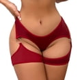 thumbnail image 1 of Gibobby Tangas de mujer sexy encaje Lencería para mujer 1 pieza Body de cuero Lencería Sexy Recorte O Rring Detalle Liga Panty(Rojo XL), 1 of 5