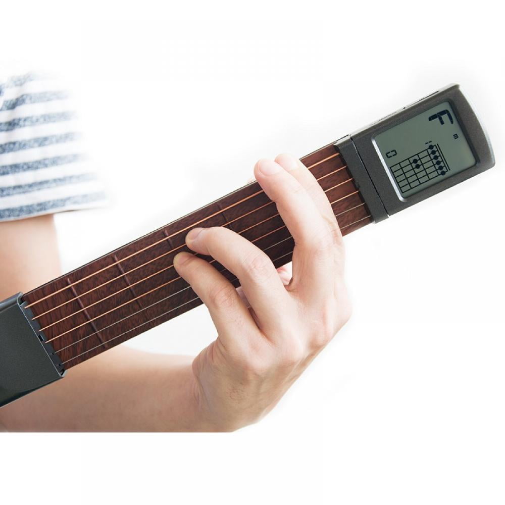 Mini Pocket Guitar 6Frets String Chord Trainer Herramienta de práctica Gadget para principiantes 