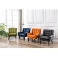 thumbnail image 6 of Modern Soft Linen Material Ergonomics Accent Chair Living Room Chair Bedroom Chair Home Chair With Black Legs For Indoor Home, 6 of 7