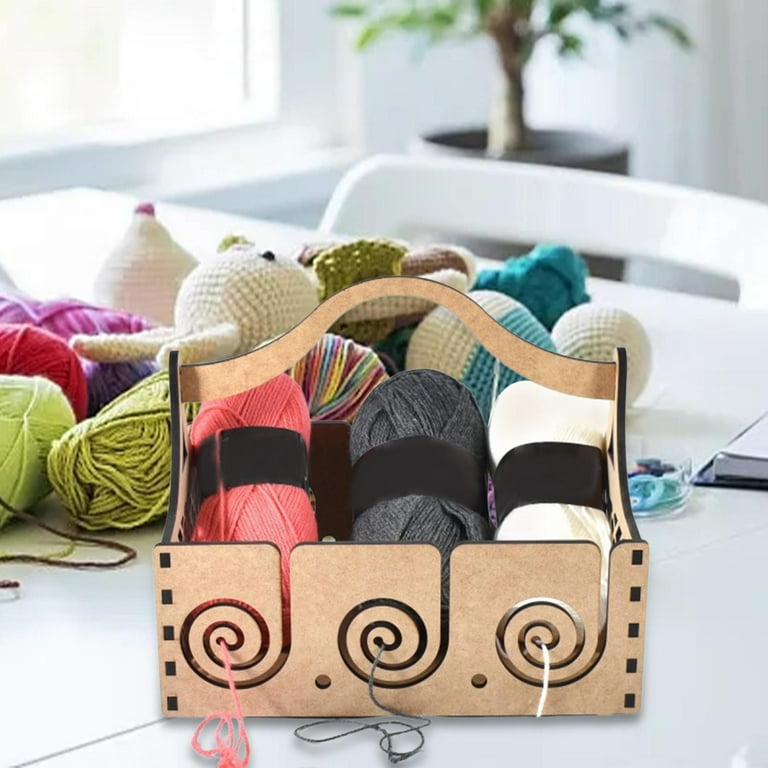 S SERENABLE Wooden Yarn Dispenser Yarn Holder Sturdy Yarn
