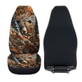 thumbnail image 5 of Jeiento Camo Bear Car Seat Cover Easy to Install Car Front Seat Protection American Flag Breathable Front Seat Cover Anti Slip Universal Fit Most Vehicles Cars SUV, 5 of 7