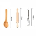 thumbnail image 4 of 6Pcs Kitchen Costume Pretend And Apron Play Kids Cooking Set Role Baking Kit Education, 4 of 5