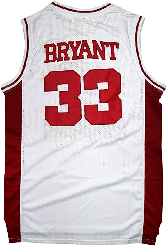 TIMPCV Men's 33 Bryant Basketball Jersey white —S