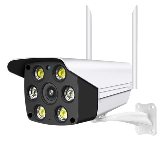 Cámara de Seguridad Exterior Wifi Bala Ultra HD 3mp IP66 Zinker Visión Nocturna Soporte de Metal Incluido