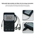 thumbnail image 3 of EIMELI Radio Portable AM/FM Rechargeable Baladeur Radio de Poche avec Écran LCD pour Jogging (Noir), 3 of 6