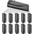 thumbnail image 2 of Quaqdae 12Pcs Floor Register Trap Cover Vent Screen for Home Mesh Elastic Band Filter Floor Air-Vent Mesh Cover,4 x 10Inch, 2 of 4