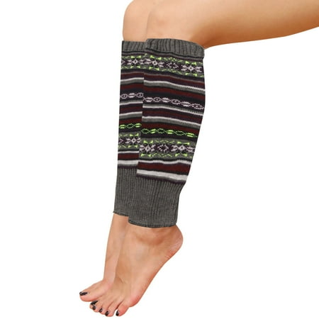 

ZMHEGW Women Socks Retro Ethnic Style Casual Autumn Winter Color Knitted Color Matching Socks