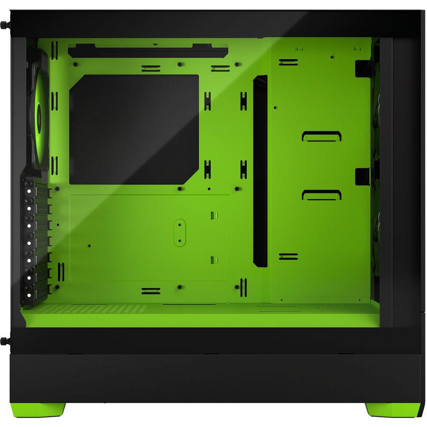 Fractal Design Pop Air RGB Black Green Core TG ATX High-Airflow Clear Tempered Glass Window Mid Tower Computer Case