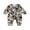 Beige, variant on Western Newborn Baby Boy Girl Clothes Outfit Cow Print Jumpsuit Long Sleeve Zipper Romper Playsuit Infant Clothes