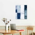 thumbnail image 2 of Nawypu  Canvas Wall Art-Gray Blue Abstract Art Painting-Modern Canvas Artwork Wall Decor Ready to Hang, 2 of 4