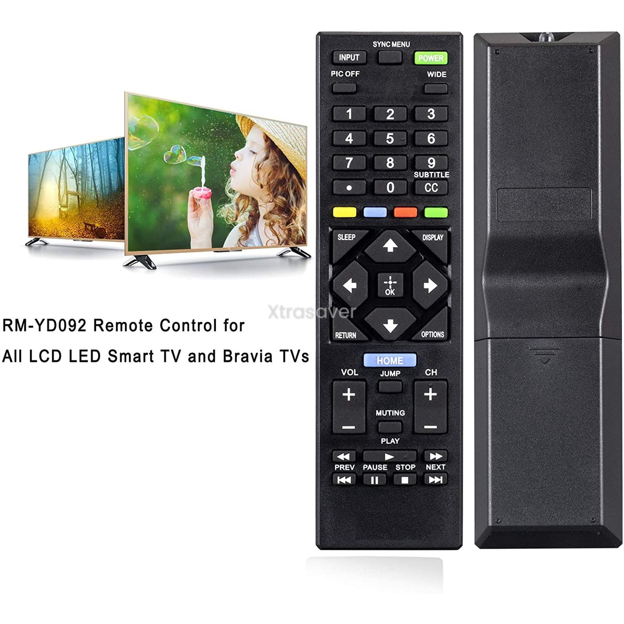 New Original Sony RM-YD092 Universal Smart TV Remote Control