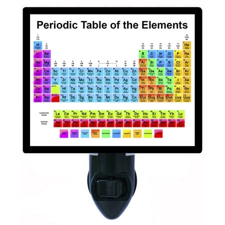 

Science Decorative Photo Night Light Plus One Extra Free Switchable Insert. 4 Watt Bulb. Image Title: Periodic Table. Light Comes with Extra Bulb.