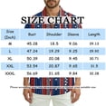 thumbnail image 3 of Hogleaql Men's 4th Of July Shirt 4th Of July American Flag Graphic Short Sleeve Patriotic Shirt Collared Button Down Fashion Beach Workout Shirts for Men Navy M, 3 of 6